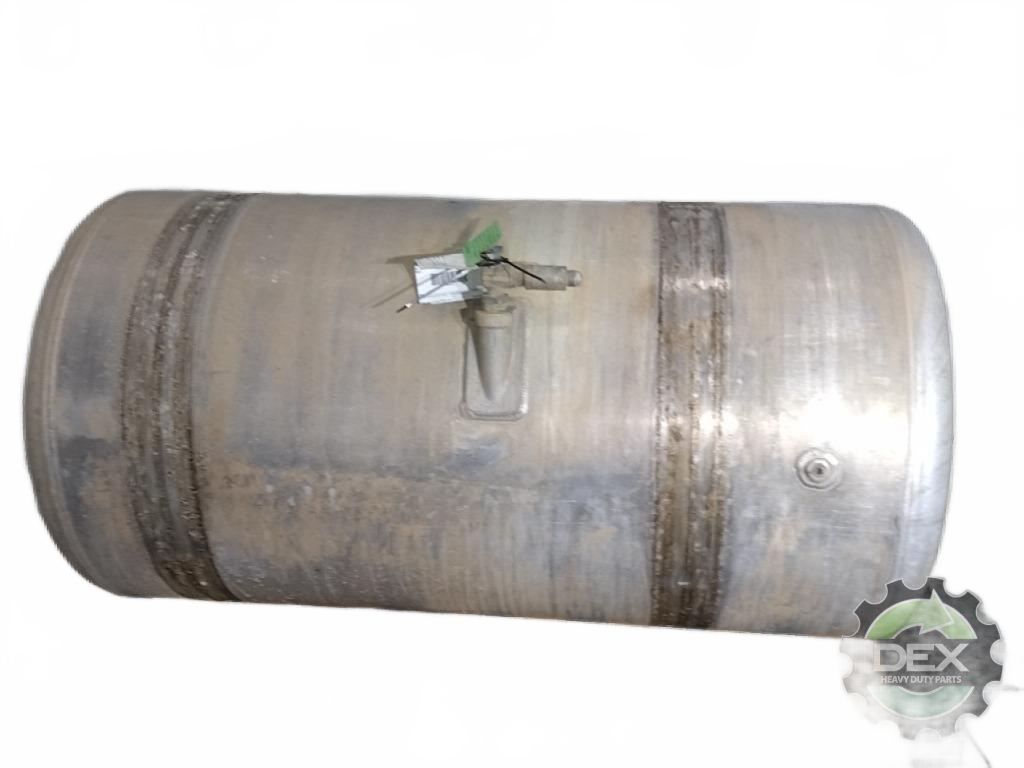 Aluminum RH fuel tank measures 25" x 49" 100 gallon with rear - Second Truck Parts