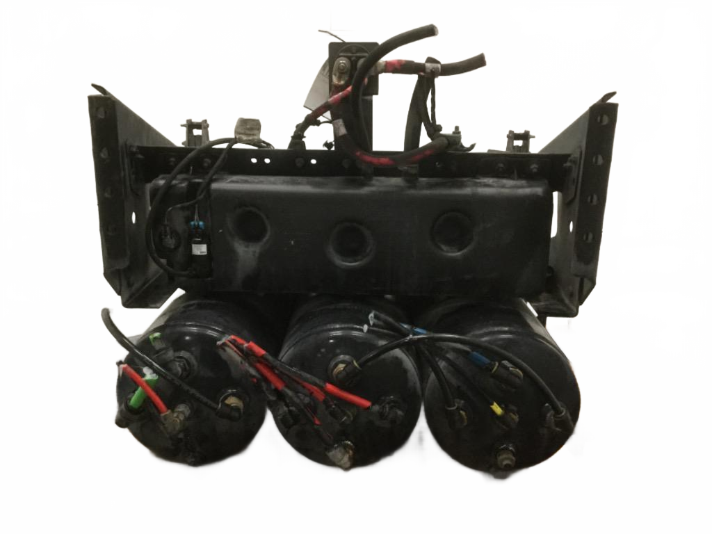 Volvo Complete steel battery box with x3 air tanks Shelf 21043167 DDD2 - Second Truck Parts