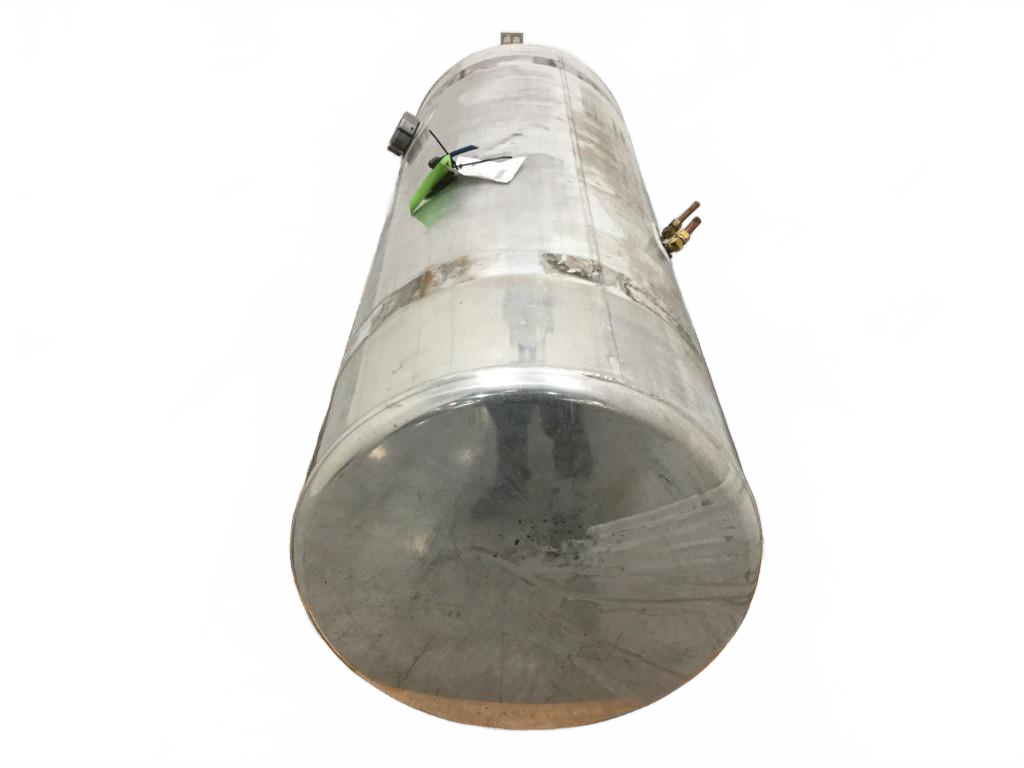 Aluminum LH Fuel Tank measures 25" x 70" 140 gallon with front - Second Truck Parts