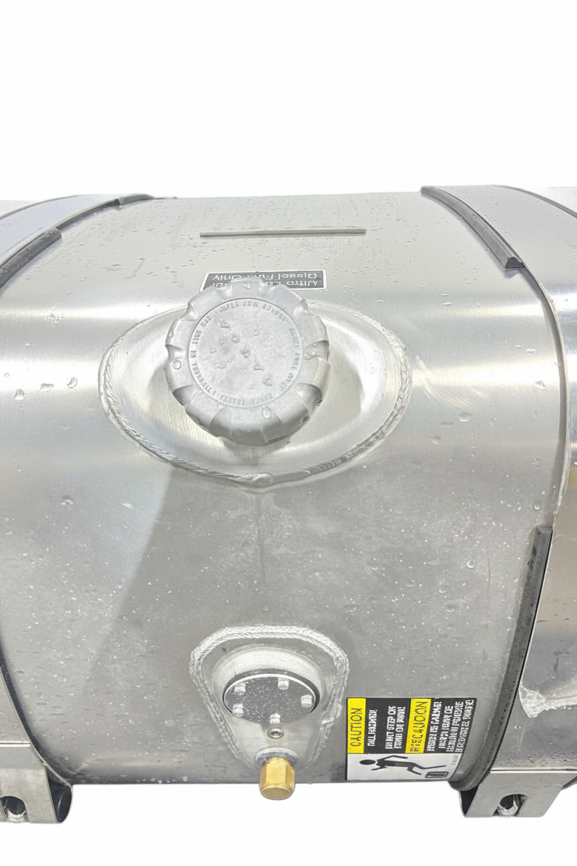 Volvo RH 125 gallon D shaped aluminum fuel tank OEM 23416752D9 - Second Truck Parts