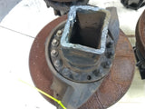 Meritor RH MT-40-14X front rear axle hub and spindle cutoff OEM - Second Truck Parts