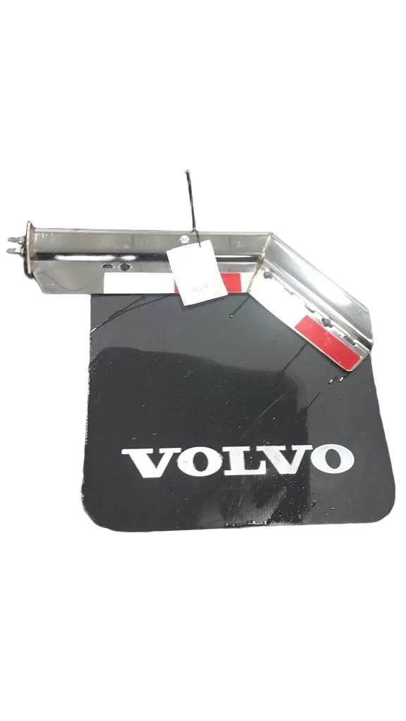 Volvo RH Stainless steel angled mudflap bracket with mud flap OEM - Second Truck Parts