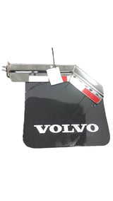Volvo RH Stainless steel angled mudflap bracket with mud flap OEM - Second Truck Parts