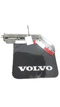 Volvo RH Stainless steel angled mudflap bracket with mud flap OEM - Second Truck Parts