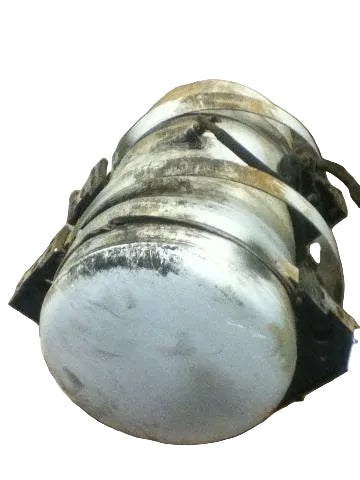 Pete LH 100 gallon polished aluminum fuel tank with straps OEM - Second Truck Parts