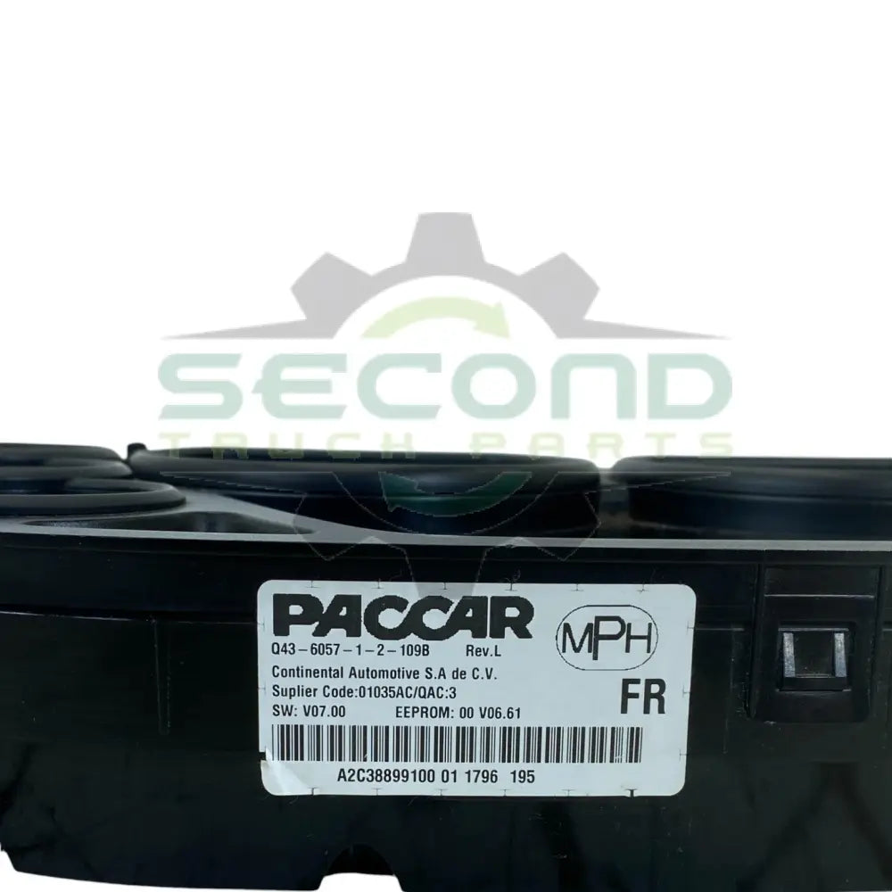 Q43-6057-1-2-103B Genuine Paccar Speedometer Instrument Cluster - Instrument Clusters