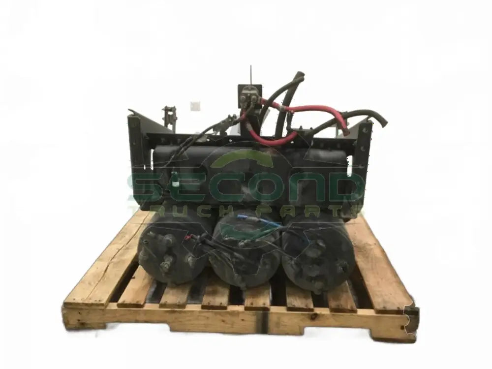 Volvo Steel battery box shelf 21043167 with x3 steel air tanks x2 DDD3 - Second Truck Parts