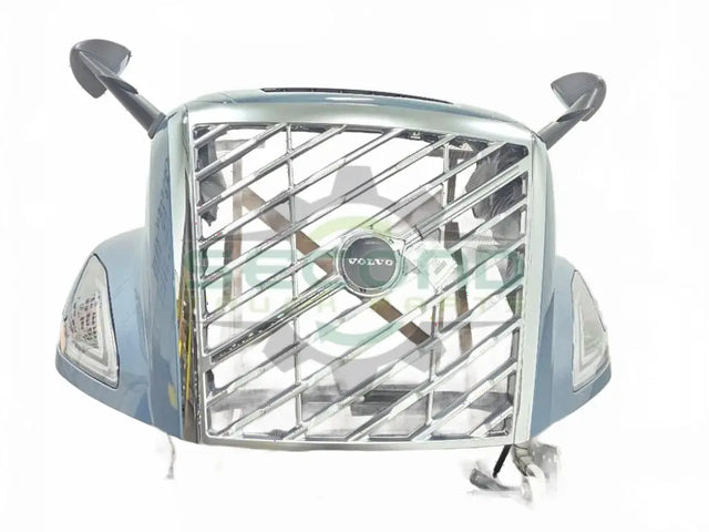 Volvo VNL hood assembly with chrome grille OEM 78696421D6 - Second Truck Parts